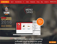 Tablet Screenshot of menusano.com